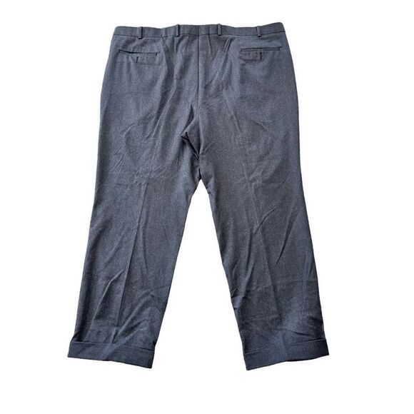 Vitale Barberis Canonico 100% Wool Pleated Dress Pants 49R Luxury Gray Trousers - Picture 4 of 8